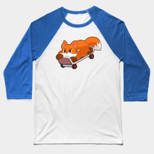 Fox Skater Skateboard Baseball T-Shirt